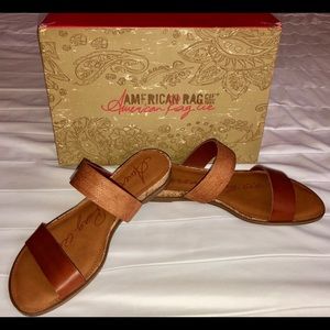 American Rag strappy slides size 10